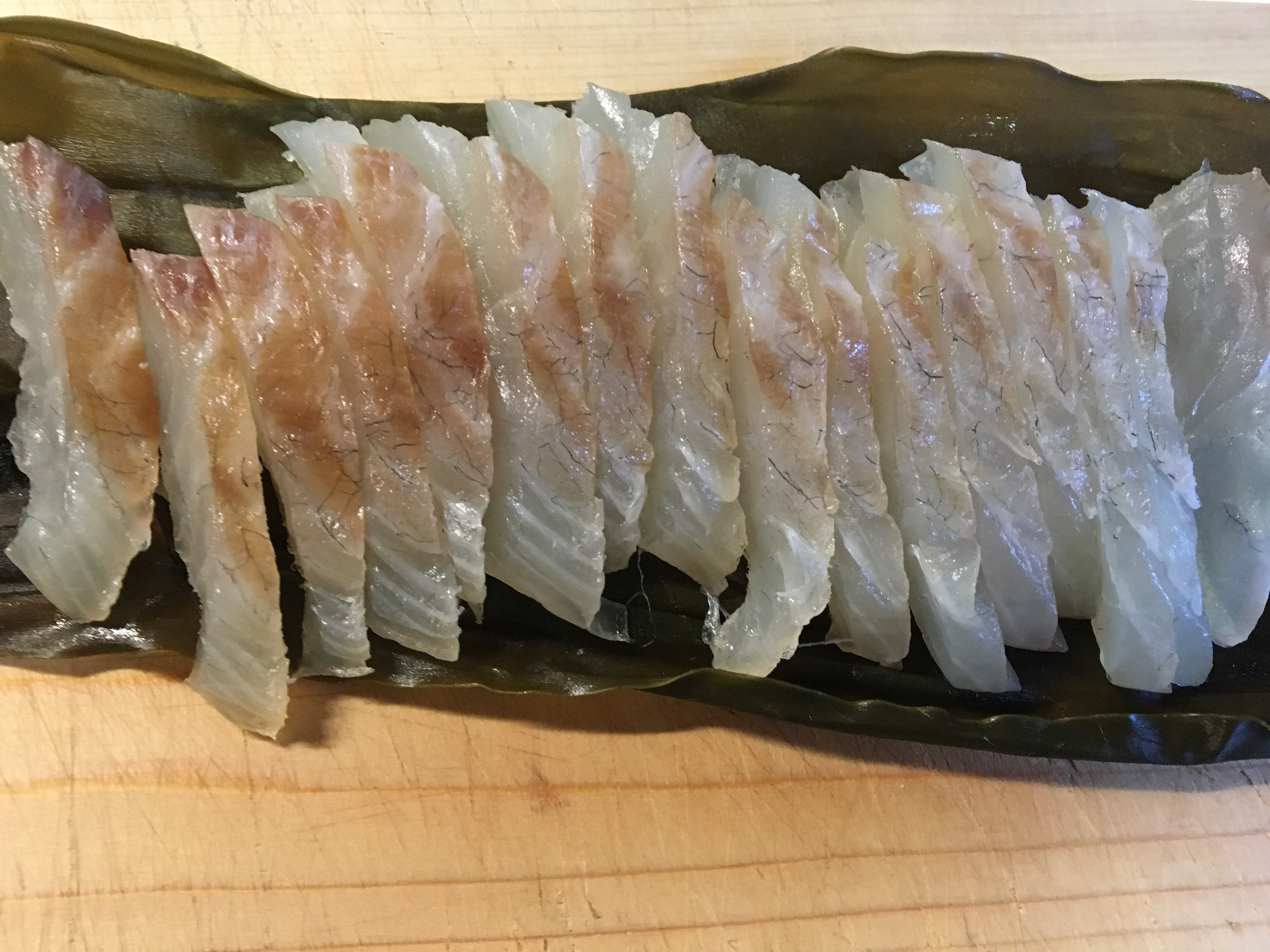 鯛の昆布〆の酢の物