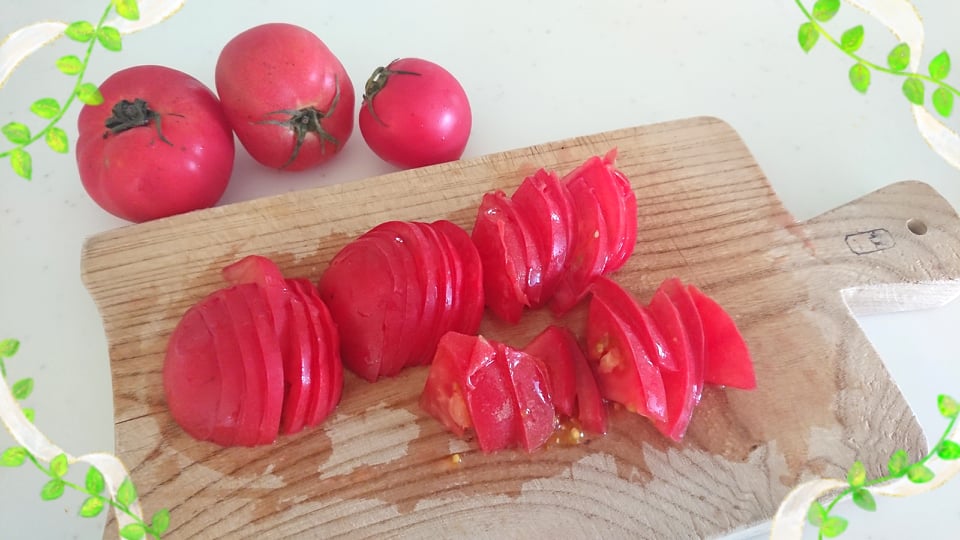 ひんやりシャーベットトマト